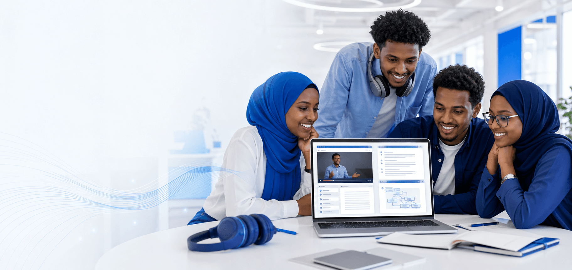 Students using BaroBadi AI lecture learning platform